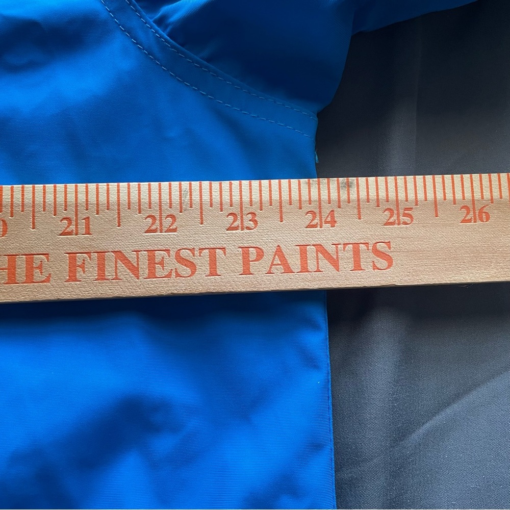 Cash by Cash App Portal 2 Portal Raincoat Men's Small Blue Metal Snap Button - Picture 10 of 11